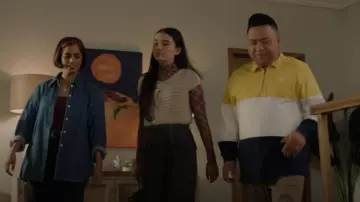 Nike Club Long Sleeve Rubgy Polo worn by Andrew Pham (Andrew Phung) as seen in Run the Burbs (S03E07)