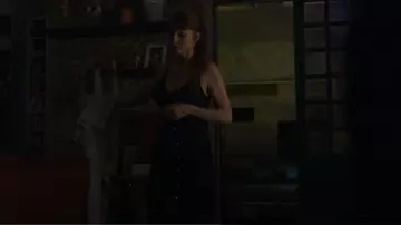 Wolford Riley V-neck Lace Bodysuit worn by Alicia Sierra (Najwa Nimri) as seen in Money Heist (S05E07)