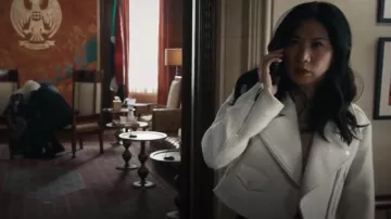 A.L.C. Oxford Tweed Crop Moto Jacket worn by Viola 'Vi' Marsette (Lorraine Toussaint) as seen in The Equalizer (S04E02)