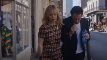 La DoubleJ Silk Mi­ni Swing Dress worn by Meri (Rosebud Baker) as seen in Life & Beth (S02E03)
