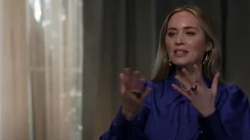 Tiffany & Co Snake Ring worn by Emily Blunt as seen in Good Morning America on February 26, 2024