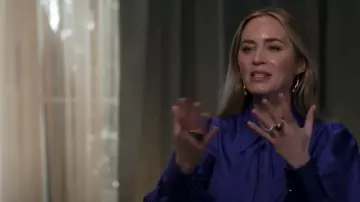 Tiffany & Co Snake Ring worn by Emily Blunt as seen in Good Morning America on February 26, 2024