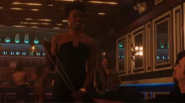 Black Halo Lena Color Block Jumpsuit worn by Special Agent Tiffany Wallace (Katherine Renee Turner) as seen in FBI (S06E03)