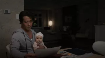 James Perse Vintage Cotton zip-front Hoodie worn by Dr. Alex Park (Will Yun Lee) as seen in The Good Doctor (S07E02)