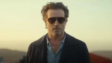 Tom Ford Oscar 60MM Pilot Sunglasses worn by Frederic Duverger (Julian Looman) as seen in Constellation (S01E02)