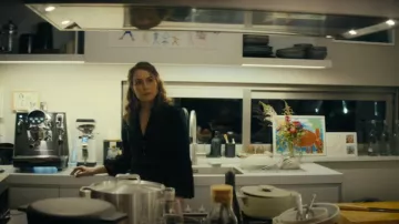 Zara Velvet Shirt Dress worn by Jo Ericsson (Noomi Rapace) as seen in Constellation (S01E04)