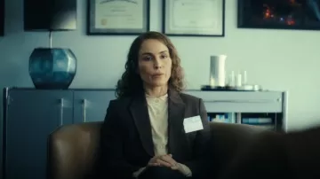 Theory Etiennette Blazer worn by Jo Ericsson (Noomi Rapace) as seen in Constellation (S01E04)