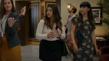 Madewell Wool-Blend Mini Skirt worn by Nell Serrano (Gina Rodriguez) as seen in Not Dead Yet (S02E04)