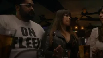AlLSaints Elora Jacket worn by Nell Serrano (Gina Rodriguez) as seen in Not Dead Yet (S02E04)
