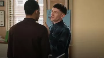 Uniqlo Flannel Long Sleeve Shirt worn by Jacob Hill (Chris Perfetti) as seen in Abbott Elementary (S03E05)