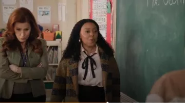 Zara Textured Wool Coat worn by Janine Teagues (Quinta Brunson) as seen in Abbott Elementary (S03E05)