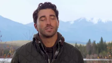 Barbour Quilt­ed Jack­et worn by Joey Graziadei as seen in The Bachelor (S28E07)
