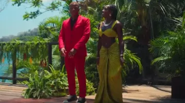 Cult Gaia Izia Skirt worn by Brittne Babe as seen in Couple to Throuple (S01E10)