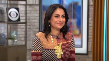 Ulla Johnson Esma Sweater worn by Dr. Celine Gounder as seen in CBS Mornings on February 29, 2024