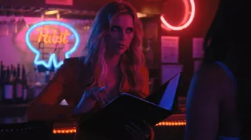 Theory Admiral Crepe One-button Staple Blazer In Red worn by Renee Segna (Riley Voelkel) as seen in Hightown (S03E05)