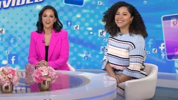 Robe pull longue Maeve Roberta portée par Arianna Davis comme on le voit dans Today with Hoda & Jenna le 29 février 2024