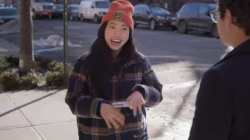 Penfield Wyeford Check Jacket worn by Nora (Awkwafina) as seen in Awkwafina is Nora From Queens (S02E01)