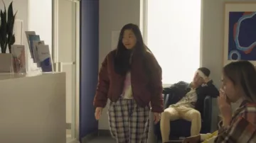 BP Mix Media Puffer Jacket worn by Nora (Awkwafina) as seen in Awkwafina is Nora From Queens (S02E02)