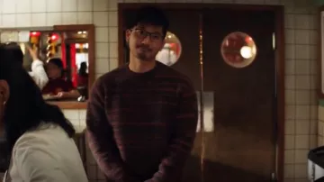 Mr P Space Dye Sweater worn by Ryan Shen (Jon Prasida) as seen in Kung Fu (S02E01)
