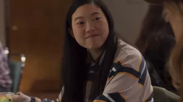 Urban Outfitters Jefferson Cropped Rubgy Polo Shirt worn by Nora (Awkwafina) as seen in Awkwafina is Nora From Queens (S02E06)