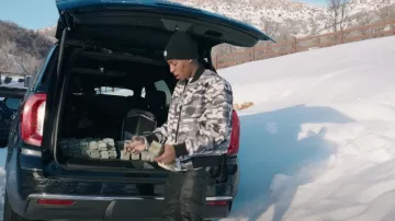 Moncler Black Logo Patch Beanie worn by YoungBoy Never Broke Again in Boat [Official Music video]