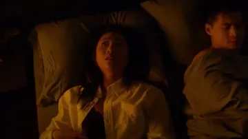 Polo Ralph Lauren The Iconic Oxford Shirt worn by Nicky Shen (Olivia Liang) as seen in Kung Fu (S02E08)