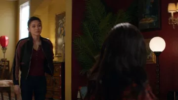 AllSaints Atley Bomber worn by Mia (Vanessa Yao) as seen in Kung Fu (S02E09)