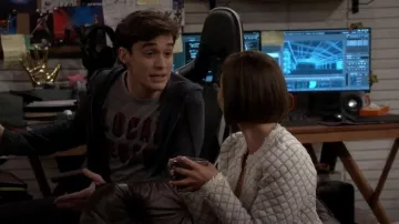 Sandro Amy Jacket worn by Celia (Emma Pfaeffle) as seen in Call Your Mother (S01E02)