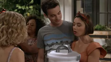 Sol Angeles Summer Daze Waves T Shirt worn by Freddie Raines (Joey Bragg) as seen in Call Your Mother (S01E12)