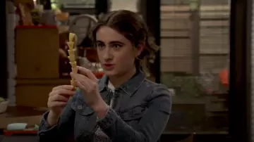 Zadig & Voltaire Kioky Denim Jacket worn by Jackie Raines (Rachel Sennott) as seen in Call Your Mother (S01E09)