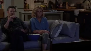 Madewell Chambray Oversized Ex-Boyfriend Shirt worn by Jean Raines (Kyra Sedgwick) as seen in Call Your Mother (S01E05)