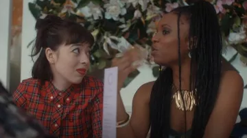 Fred Perry Tartan Shirt worn by Nell (Marli Siu) as seen in Everything I Know About Love (S01E02)