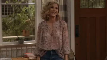 Zadig & Voltaire Taya Blouse worn by Jean Raines (Kyra Sedgwick) as seen in Call Your Mother (S01E13)