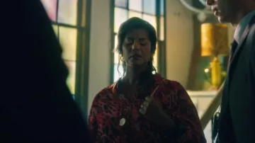 All Saints Bernie Blouse worn by Marjane Galanis (Requell Jodeah) as seen in Sight Unseen (S01E06)