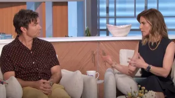 All Saints Stellar Mass Star Print Camp Shirt worn by Jerry O'Connell as seen in The Talk on  March 1, 2024