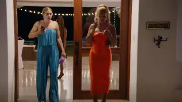 Milly Opal Satin Strapless Dress worn by Gizelle Bryant as seen in The Real Housewives of Potomac (S08E15)