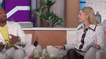 Alice + Olivia Renae Jacket worn by Amanda Kloots as seen in The Talk on March 4, 2024