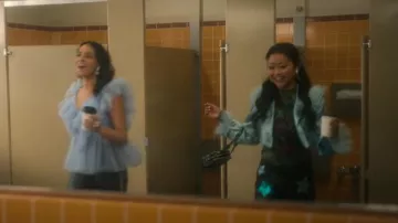 Danielle Guizio Dou­ble Blaz­er worn by Erika Vu (Lana Condor) as seen in Boo, Bitch (S01E06)