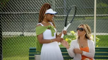 Casablanca Gender Inclusive Logo Sport Visor worn by Candiace Dillard Bassett as seen in The Real Housewives of Potomac (S08E15)