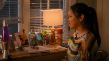 Alice + Olivia Claudette Fringe Pullover worn by Erika Vu (Lana Condor) as seen in Boo, Bitch (S01E08)