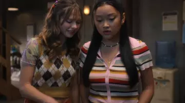 Alice + Olivia Colleen Sweater worn by Erika Vu (Lana Condor) as seen in Boo, Bitch (S01E02)