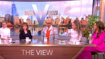 Dolce And Gabbana Double-Breasted Tech Blaz­er worn by Alyssa Farah as seen in The View on  March 5, 2024