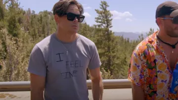 Creative T Design I Feel Fine T-Shirt worn by Tom Sandoval as seen in Vanderpump Rules (S11E06)