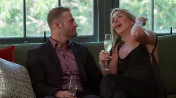 Effie Kats He­le­na Gown - Black worn by Sara Mesa as seen in Married at First Sight (S11E24)