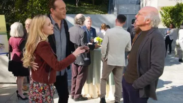 Wayf Bustier Tiered Maxi Dress worn by Christine Taylor (Christine Taylor) as seen in Curb Your Enthusiasm (S12E05)