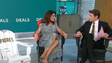 Robe Maje Rachelli portée par Adriane Kiss vue dans CBS Mornings le 5 mars 2024