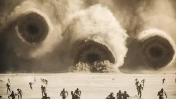 Sand Worm Replica from Dune: Part Two props