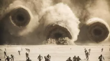 Sand Worm Replica from Dune: Part Two props