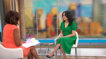 Diane von Furstenberg Robe Jemma portée par Céline Gounder vue dans CBS Mornings le 4 mars 2024