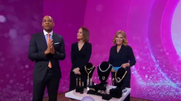 Veronica Beard Wright Vestido cruzado midi delantero con botones usado por Tory Johnson como se ve en Good Morning America el 6 de marzo de 2024